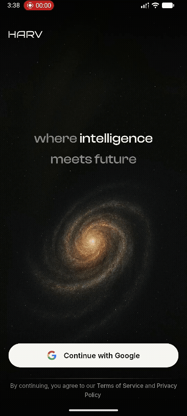 1. Tap on "Continue with Google"